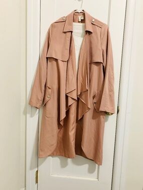Forever21 Cozy Pink Lightweight Trench -M